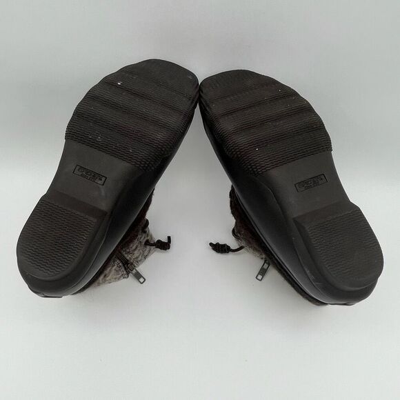 SPERRY Duck Boots Women’s Size 7 Ombre Brown Saltwater Wool Lace Up Side Zip - Picture 6 of 16